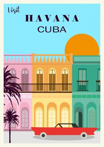 Havana cuba art print - cuba,