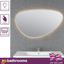 Pebble Shaped Mirror Bathroom Mirror Modern Designer Mirror 1200x687mm | Aria