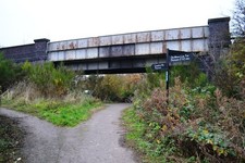 Photo A3 Laughton Road railway bridge, Thurcroft Brookhouse/SK5188  c2012