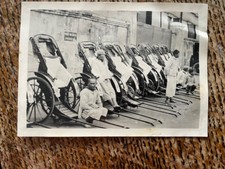 Hong Kong China Vintage c1937 Photograph - Rickshaws