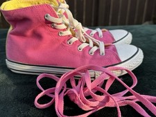 converse Ox Chuck Taylor Neon double tongue hi top Trainers, Size 5, Worn Once