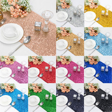 Time to Sparkle 30x275CM Glitter Sequin Table Runners  Sparkly Wedding Xmas