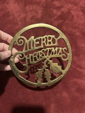 VTG Brass Merry Christmas
