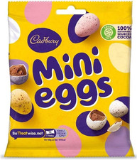 5 x Cadbury Mini Eggs Chocolate Bag 74g BBE: 31-07-2026