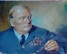 Original Oil Portrait Winston