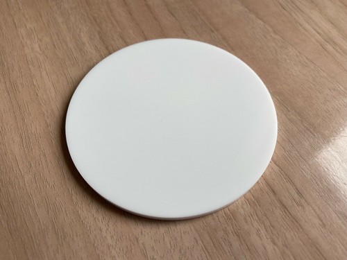 2mm white round circles - round, disc