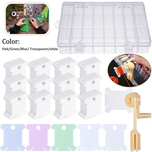 Plastic floss bobbins winder - plastic,