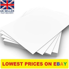 White card thick matt paper - white,