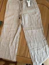 BNWT M&S Bright Neutral Linen