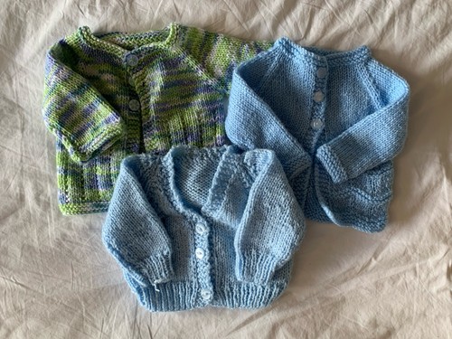 Hand knit baby boy - knit,