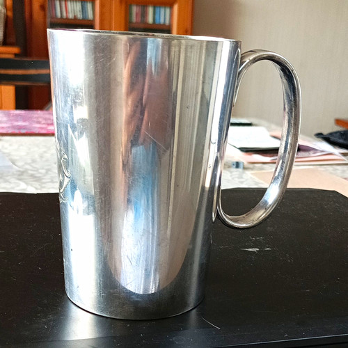 Silver plate handled - silver,