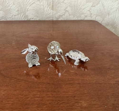 Lot silver tone crystal - of,