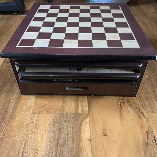 Wooden multi game table set - wooden,