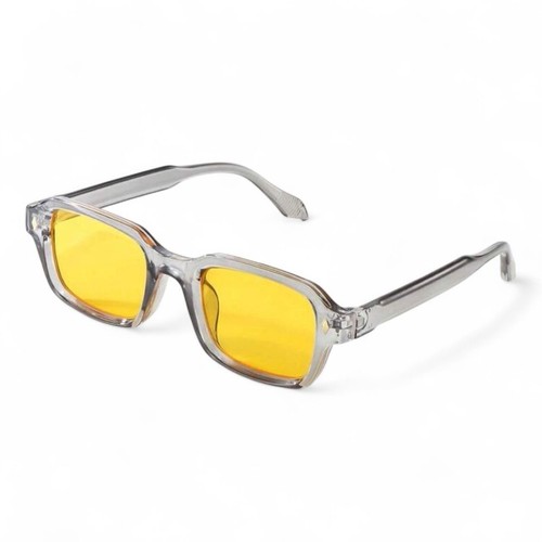 Retro square sunglasses yellow - square,