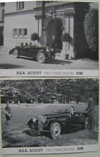 BSA Scout 2 Original Dealer Oversize Postcards circa 1937