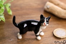 Ceramic Small Tuxedo Cat