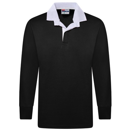 Black rugby shirt - rugby, retro