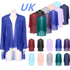 UK Womens Chiffon Cardigan