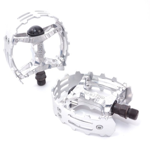 Wellgo bear pedals - 1/2", silver