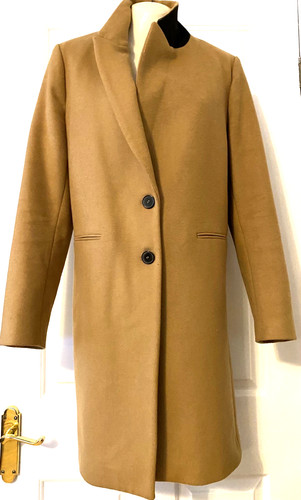 Zara woman wool camel with - woman,