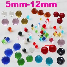 5-12mm Colour Glass Marbles Bead Round Solid Balls Fish Tank Vase Toy Decorative