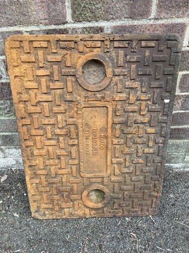 Cast iron manhole cover approx - cast,