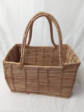 Unusual Vintage Woven Wicker