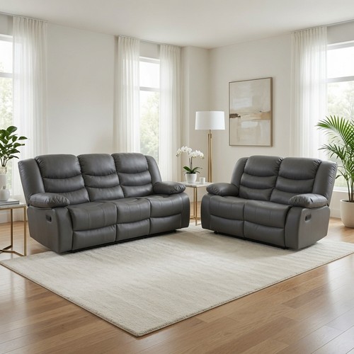 Roma leather recliner sofas - leather,