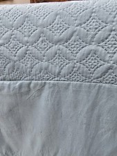 Matalan Turquoise Quilted King Size Duvet Cover Excellent Condition