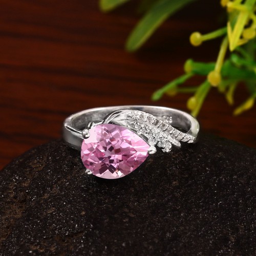 Pink sapphire ring - pink,