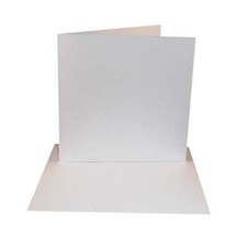 25 Pack - 8x8 White Card