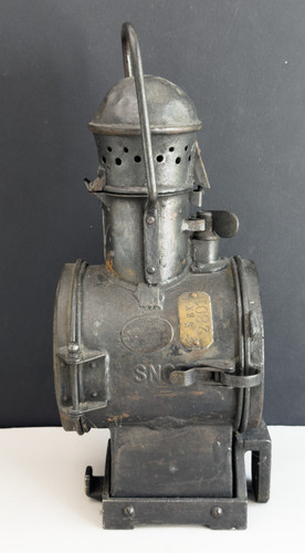 Antique locomotive lantern - antique,