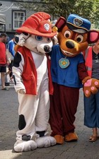Paw Patrol Marshall Adult Mascot Costume Parties , Events Birthday Entertainment