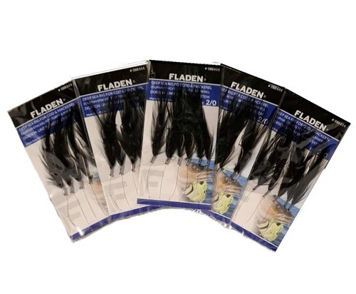 Classic black cod feathers - 5,