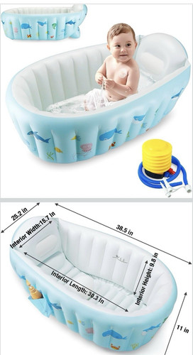 Inflatable travel baby bath - inflatable,