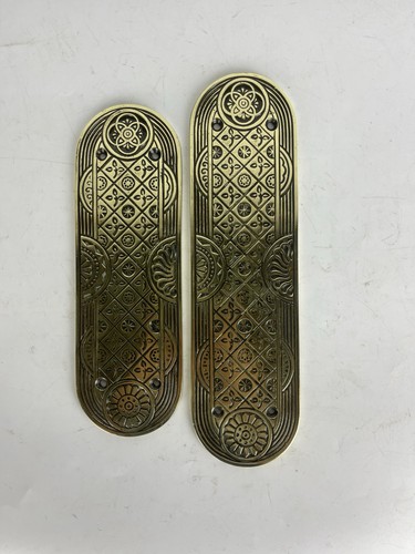 Pair antique brass - of,