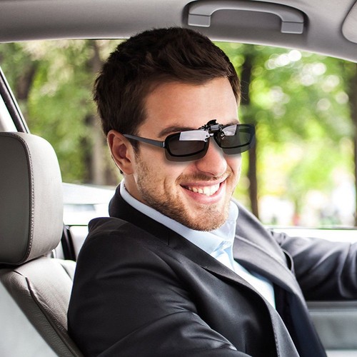 Clip flip sunglasses - clip-on, flip-up