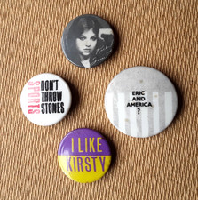 STIFF RECORDS Various BADGES (1978/80 Stiff) Rare 4 Original Stiff Button Badges