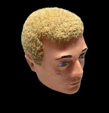Vintage Action Man Blonde Flocked Head