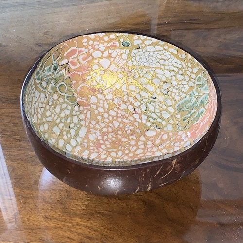 Hand carved decorative coconut - carved,
