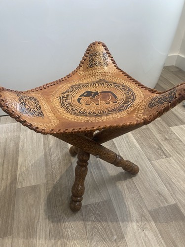 Vintage leather elephant - vintage,