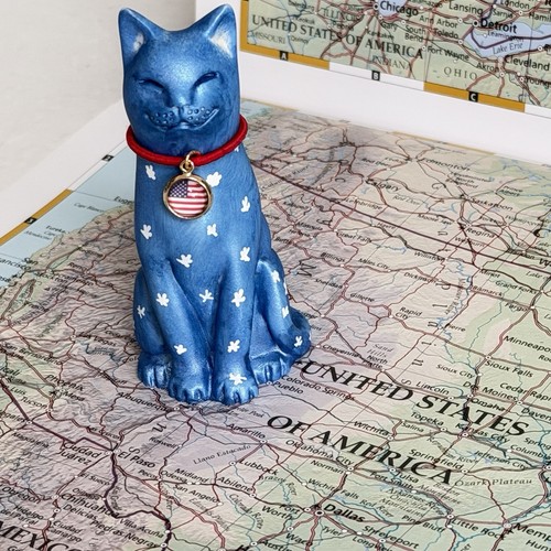 Usa 250 original lucky cat - original,