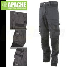 Apache ATS Work Trousers - Modern Fit 3D Flex Stretch Straight Leg Work Trousers