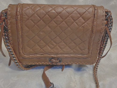 Zara brown leather handbag - leather,