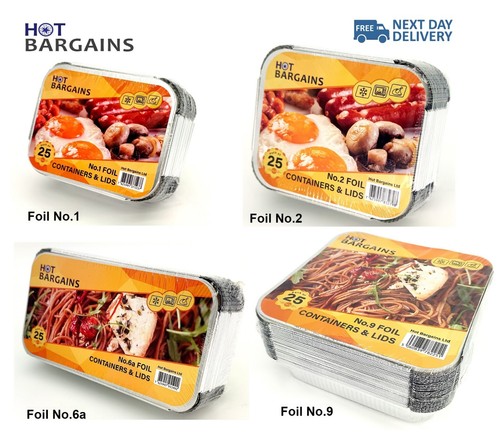 Aluminum foil food - foil, containers