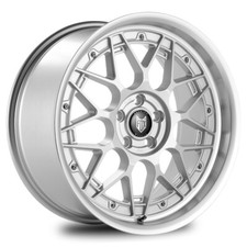 17" Fox Hiro Alloy Wheels 4x100 Silver fits Vauxhall Corsa C 4 Stud 00-06