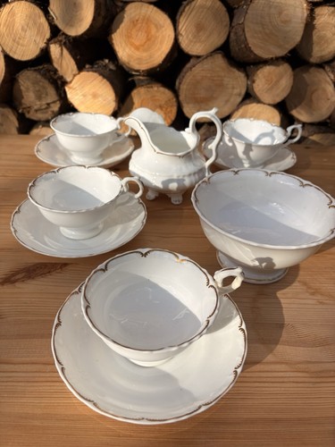 Antique porcelain tea set - tea,