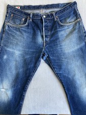 EDWIN made In Japan Dark Blue Denim Selvedge Jeans Size 36W32L Men’s 100% Cotton