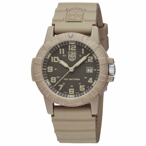 Luminox giant 44mm - luminox, leatherback