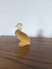 Lalique Frosted Glass Duck In